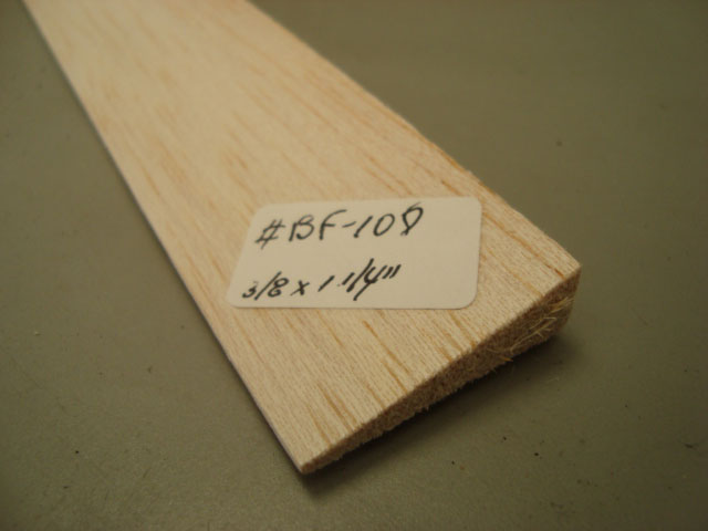 BORDO DE FUGA P/ASA 3/8x1pol1/4 DE BALSA 9,5x31,8x900mm