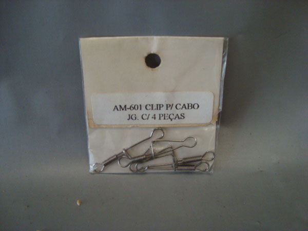 CLIPS DE SEGURANÇA AÇO INOX P/ CABO DE AÇO PCTE.: C/4