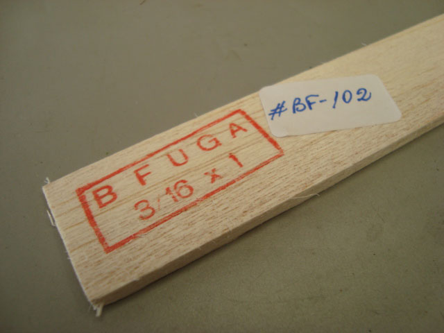 BORDO DE FUGA P/ASA 3/16x1pol DE BALSA 4.8x25.4x1000mm