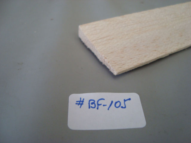 BORDO DE FUGA P/ASA 1/4x1pol1/4 DE BALSA 6,3x31,8x900mm