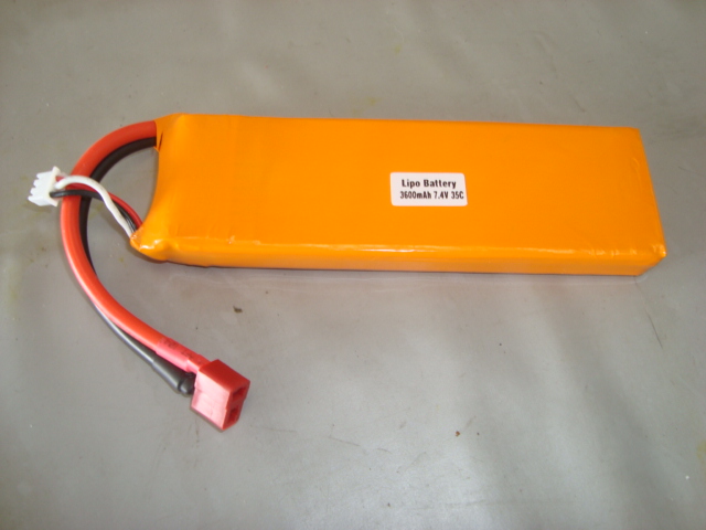 BATERIA RECARREGAVEL LIPO 2S 7,4V 3600MAH 35C 