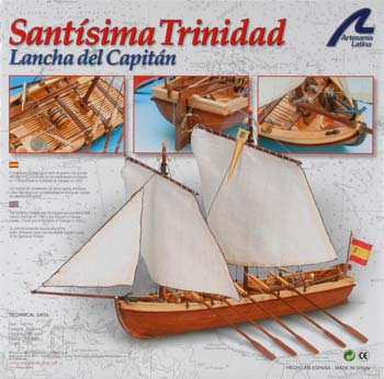 LANCHA DO CAPITÃO DO SANTÍSSIMA TRINDADE CHALUPA ESC.: 1/50
