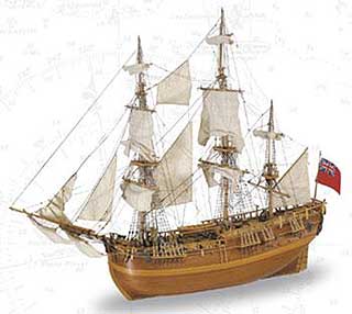 BARCO CARAVELA HMS ENDEAVOUR ESC.: 1/60