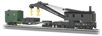 VAGÃO GUINDASTE SS 250TON MOW MANUTENÇÃO DE LINHA C/TENDER C&O ESC.:HO ESC.:1/87