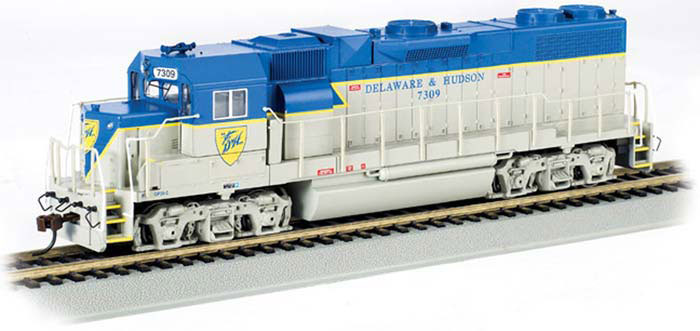 LOCOMOTIVA DIESEL GP38-2 C/DCC Delaware & Hudson AZUL e CINZA ESC.:HO ESC.:1/87
