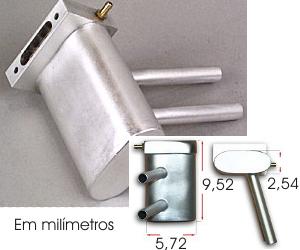 ESCAPAMENTO DESCARGA PITTS MUFFLER P/ MOTOR OS .91 FX