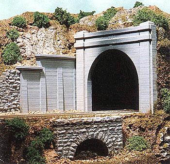 PORTAL DE TUNEL DUPLO CONCRETO ESC.: HO ESC.: 1/87 