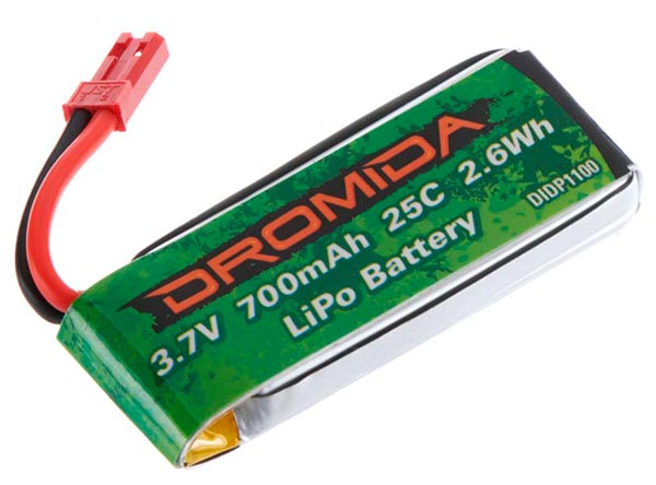 BATERIA RECARREGÁVEL LIPO 1S 3,7V 700 mAh PARA QUADRICÓPTERO OMINUS.