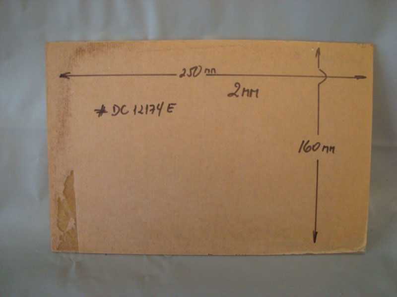 ACRÍLICO CRISTAL LEXAN POLICARBONATO TRANSLÚCIDO CHAPA 2X250X160mm