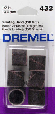 LIXA TAMBOR DREMEL FINA 1/2 POL. GRÃO 120 PCT.: C/6