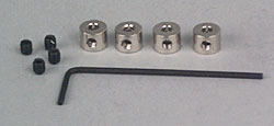 RETENTOR DURA COLLARS 2,3mm (3/32 pol.) C/ALLEN 3mm e CHAVE PCT.: C/ 4