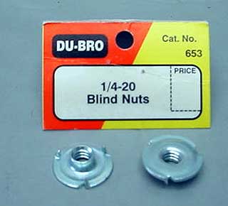 PORCA AUTO CRAVANTE BLIND NUTS 1/4-20 6,35mm PCTE. C/4