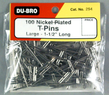 ALFINETE T PIN LONGO 1 1/2pol. 38mm PCT.: C/100