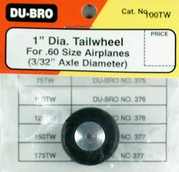 Roda AVIÃO BORRACHA 1pol. 25mm DUBRO P/BEQUILHA 