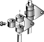 HORN DUBRO P/ AILERON C/ COLAR PCTE.: C/ 2