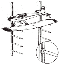 Rack de alumínio p/ fuselagens e asas