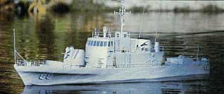 NAVIO FRAGATA USS CROCKETT CLASSE ASHEVILLE KIT RC ESC.: 1/30