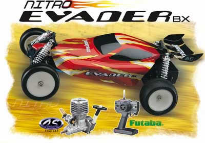 CARRO EXPLOS�O RC 1/10 OFF ROAD NITRO EVADER BX RTR 2WD C/ MOTOR OS .18