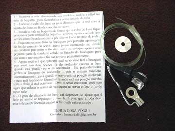 SISTEMA DE FREIO P/ AEROMODELO RC C/ MOTOR .25 a . 61