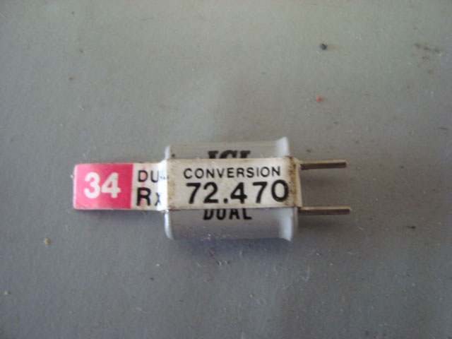 CRISTAL 72470 DUAL CONVERSION CANAL 34 TIPO 72-10 RX