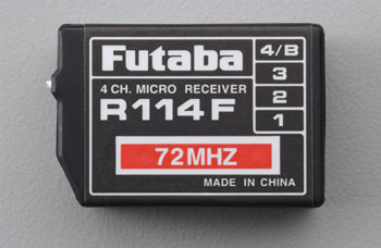 RECEPTOR FUTABA 2 CANAIS FM 72mhz