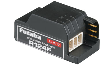 RECEPTOR FUTABA 4 CANAIS MICRO FM C/ Micro Plug 72MHz High