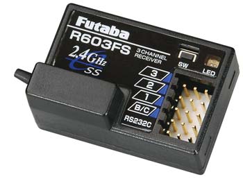 RECEPTOR FUTABA 2.4GHZ R603FS P/ RÁDIO 3PK