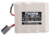 BATERIA RECARREGÁVEL FUTABA RECEPTOR 4,8V 600MAH TERMINAL J #FUTNR-4J