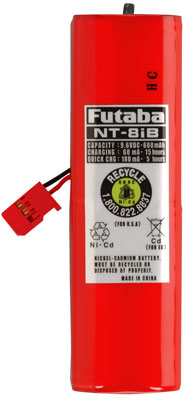 BATERIA RECARREGÁVEL FUTABA TRANSMISSOR 9,6V 600MAH PCM