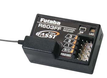 RECEPTOR FUTABA 2.4GHZ R603FF P/ RADIO 3PM