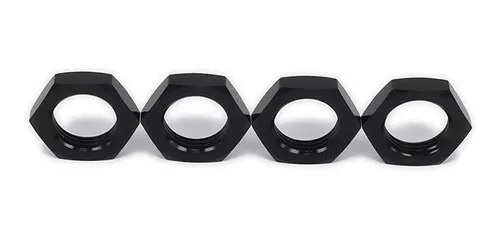 PORCA SEXTAVADA 17mm PRETA PARA CARROS 1/8 C/4 UNIDADES