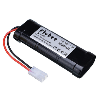 BATERIA RECARREGÁVEL 7,2V 3500mah NI-MH C/ TERMINAL TAMIYA FLYBEE