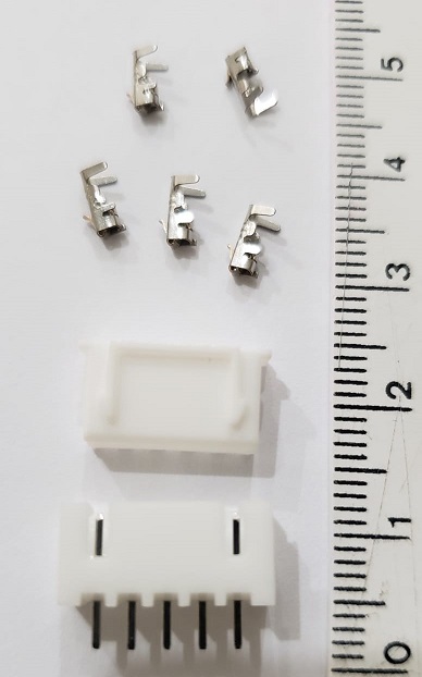 CONECTOR JSTXH 2,54mm 5 PINOS ( PAR)