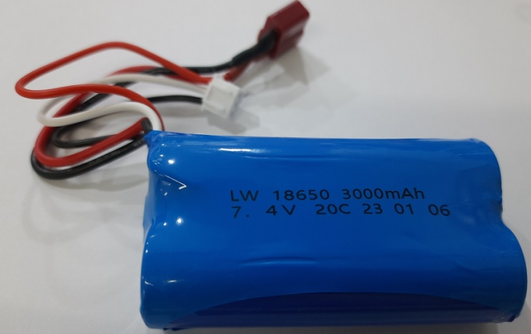 BATERIA RECARREGÁVEL 7,4V 3000MAH  20C P/ WLTOYS