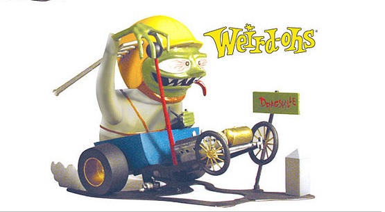  FIGURA E CARRO WEIRD-OH`S FIGURE DIGGER WAY OUT DRAGSTER 