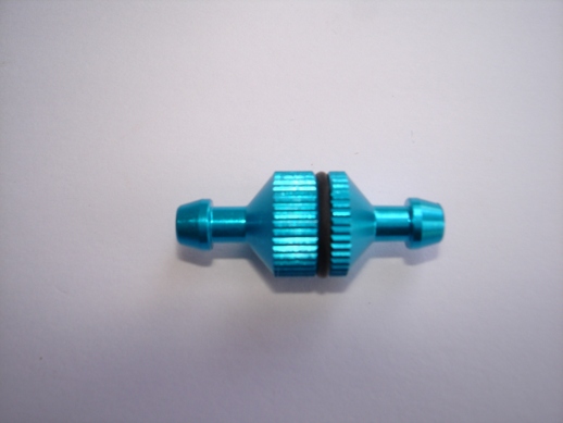 FILTRO DE COMBUSTIVEL TURNIGY  IN LINE REUTILIZAVEL P/ GLOW /NITRO