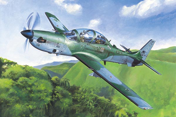 AVIÃO SUPER TUCANO BRAZILIAN EMB-314  MINIATURA ESC.: 1/48