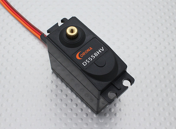 SERVO DIGITAL CORONA DS 558 HV HIGH VOLTAGE 6 a 7,4V METAL GEAR TQUE.:12/14kg