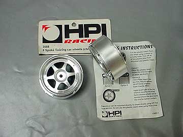 RODA CARRO RC 1/10 HPI PRATEADA 26X44mm PCTE.: C/2