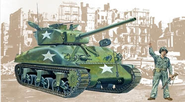 TANQUE DE GUERRA SHERMAN M4-A1 ESC.: 1/35