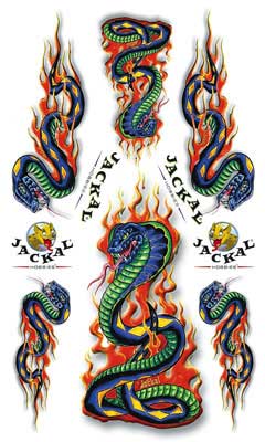 DECAL COLANTE COBRA NAJA P/ CARRO AUTORAMA ou MINI-Z ESC.: 1/24 1/32 1/18