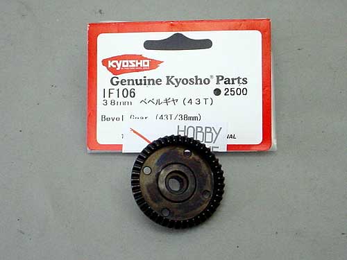 ENGRENAGEM 43 DENTES 38mm P/CARRO KYOSHO MF-S8 -MP7. 5/7 5II/777 BEVEL GEAR 43T