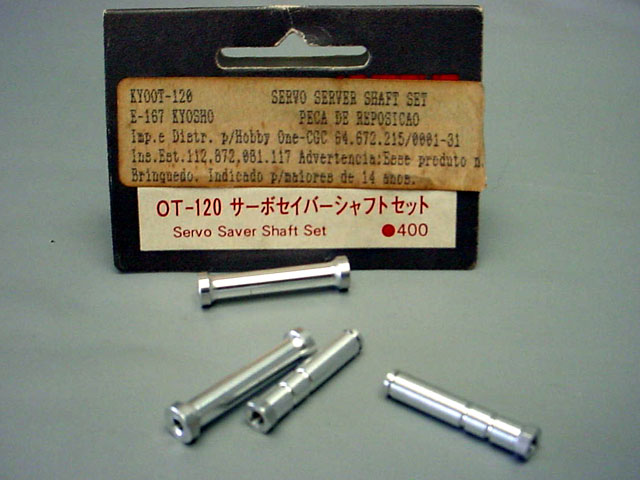 SERVO SAVER SHAFT SET P/ CARRO KYOSHO SPIDER SP PCTE.: C/2