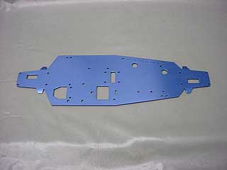 CHASSIS CARRO RC INFERIOR DURALUMINIO AZUL MAIN CHASSIS 2,5mm P/ KYOSHO P.TEN