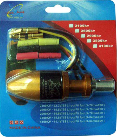 MOTOR BRUSHLESS P/ DUCTED FAN #LXO8007EDF