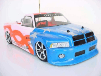 BOLHA CARRO RC 1/10 LYNX DODGE RAM PICK UP e BIG FOOT 200mm SEM PINTURA