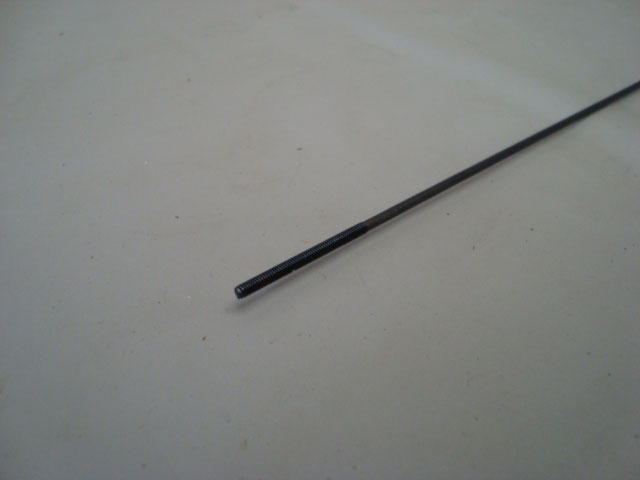 Pushrod arame de aço 1,8x300mm com rosca padrão 2-56 em uma ponta