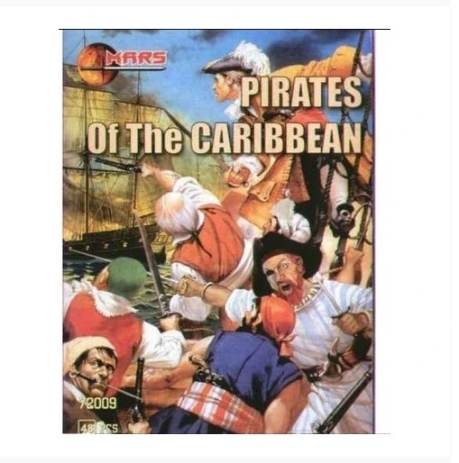 FIGURAS PIRATAS DO CARIBE S/PINTURA  ESC. 1/72  PCTE.:C/48 PÇAS