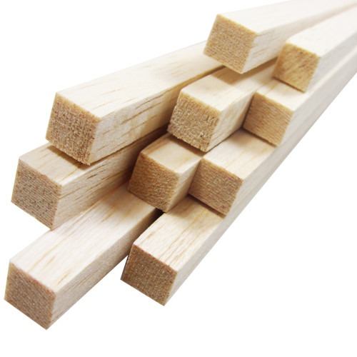 VARETA DE BALSA 4,7x4,7x910mm 3/16x3/16x36pol. CADA