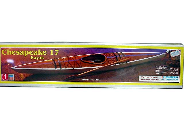 CHESAPEAKE KAYAK KIT EM MADEIRAS NOBRES COMP.: 430mm ESC.: 1/12